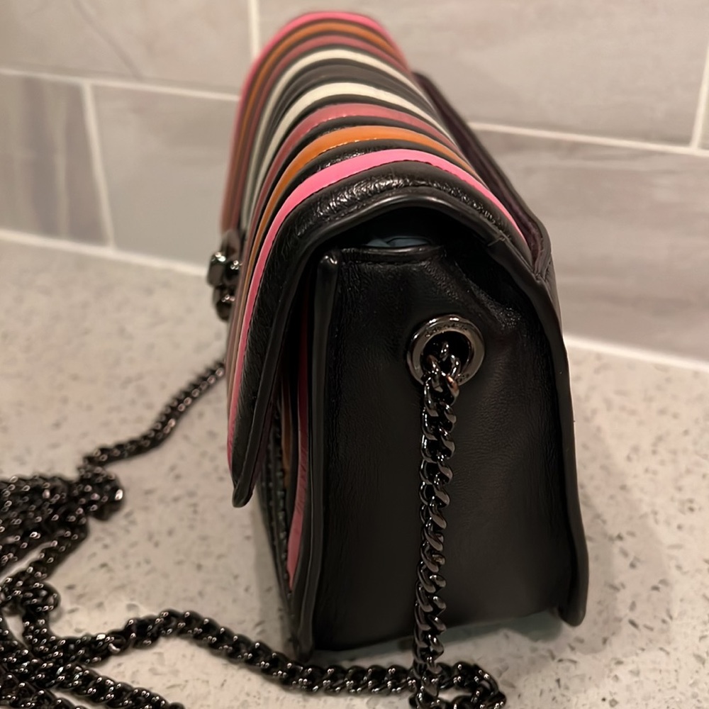 NWT! COACH COLORBLOCK QUILTED BOWERY LEATHER CROSSBODY BAG - Picture 3 of 10